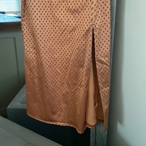 Majorelle, M, Isadora polka dot high slit midi dress, beautiful structure & fit! - Picture 4 of 11